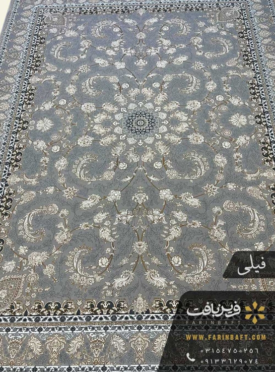 فرش طرح گلوریا 700 شانه فیلی درجه یک